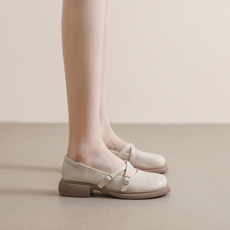 Damen Ballerinas mit modernem Riemenverschluss und Komfortsohle
