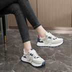 Damen modische Plateausneakers mit robustem Sohlenprofil R&B