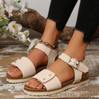 Damen Bequeme Sandalen mit verstellbarem Riemen R&B