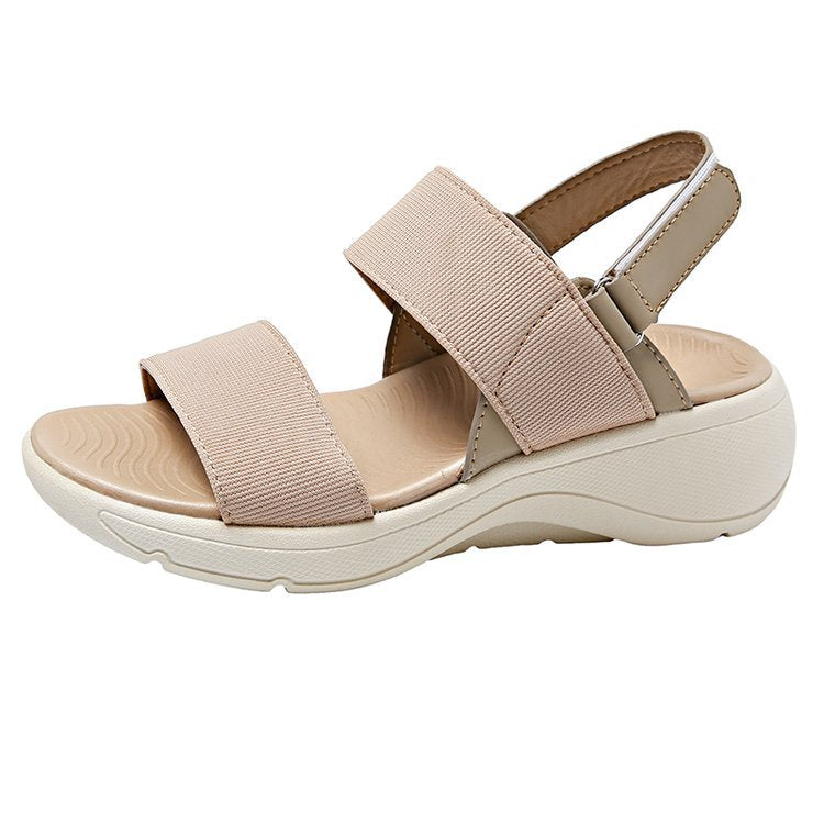 Damen bequeme Sandalen mit orthopädischer Fußbett R&B