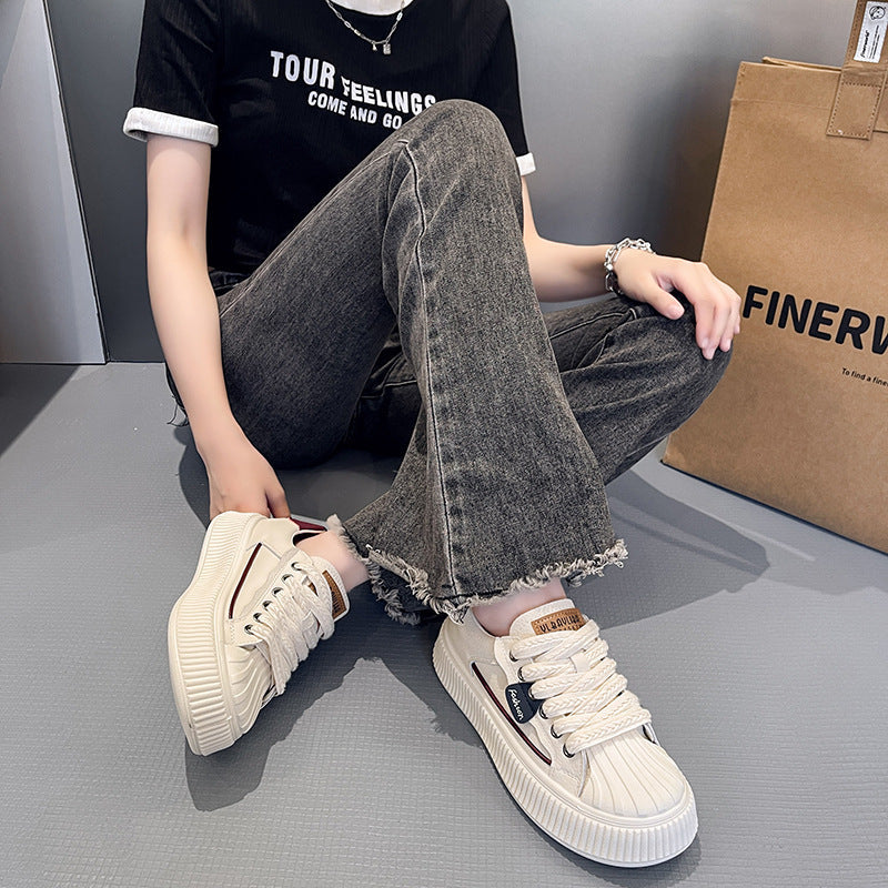 Damen Platform Sneakers mit strukturiertem Obermaterial und modischem Design R&B