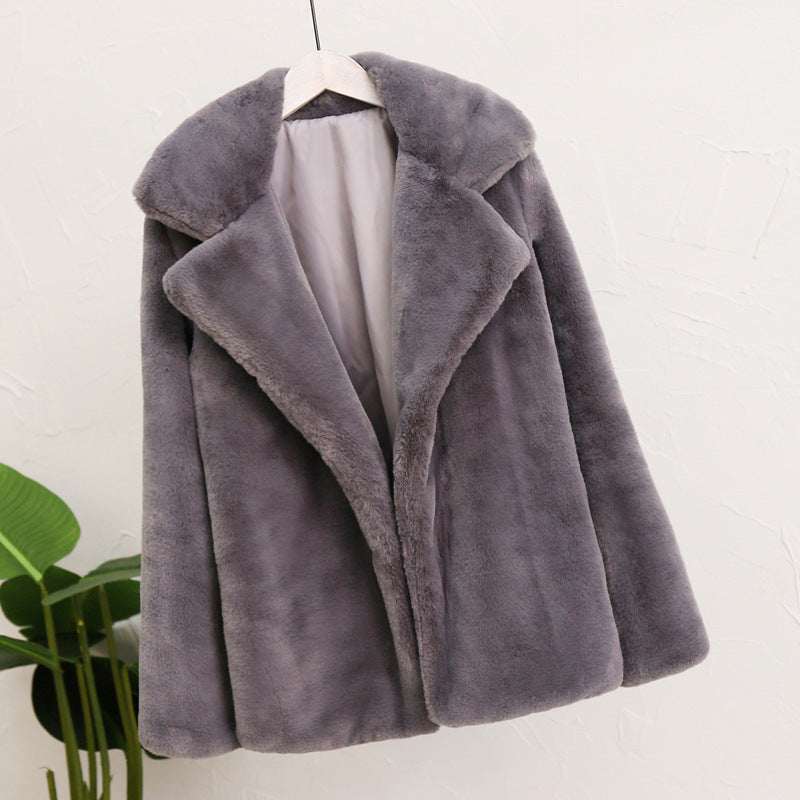 Damen Flauscher Mantel R&B