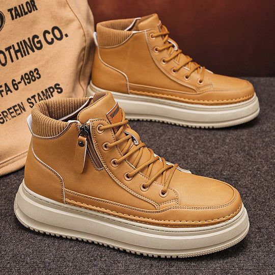 Damen High-Top Sneakers mit praktischem Reißverschluss und robustem Sohlenprofil R&B