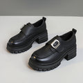 Damen Chunky Loafers mit modischem Schnallen-Design R&B
