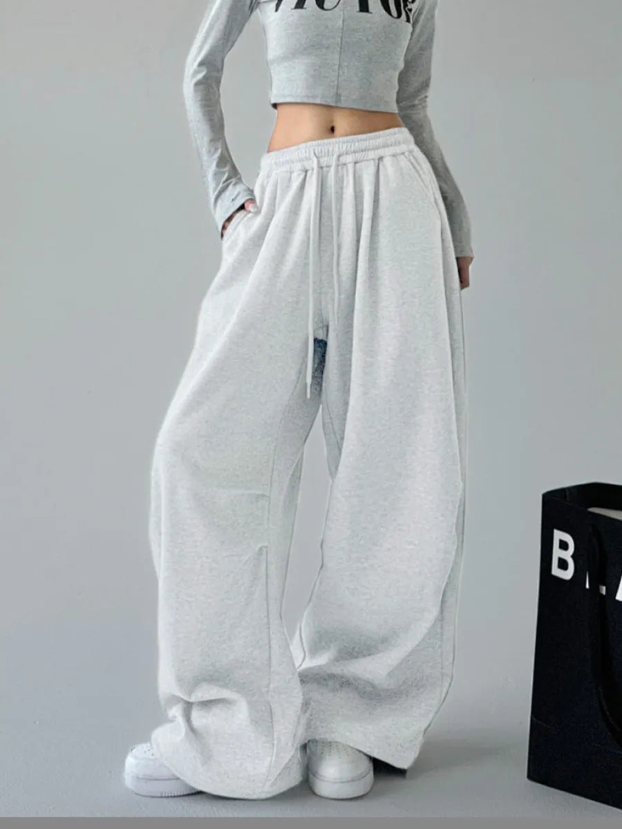 Damen Bequeme und lässige weite Jogginghose R&B