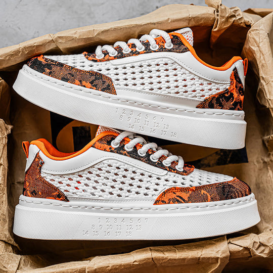 Damen Komfortable Plateau-Sneaker mit atmungsaktivem Obermaterial R&B