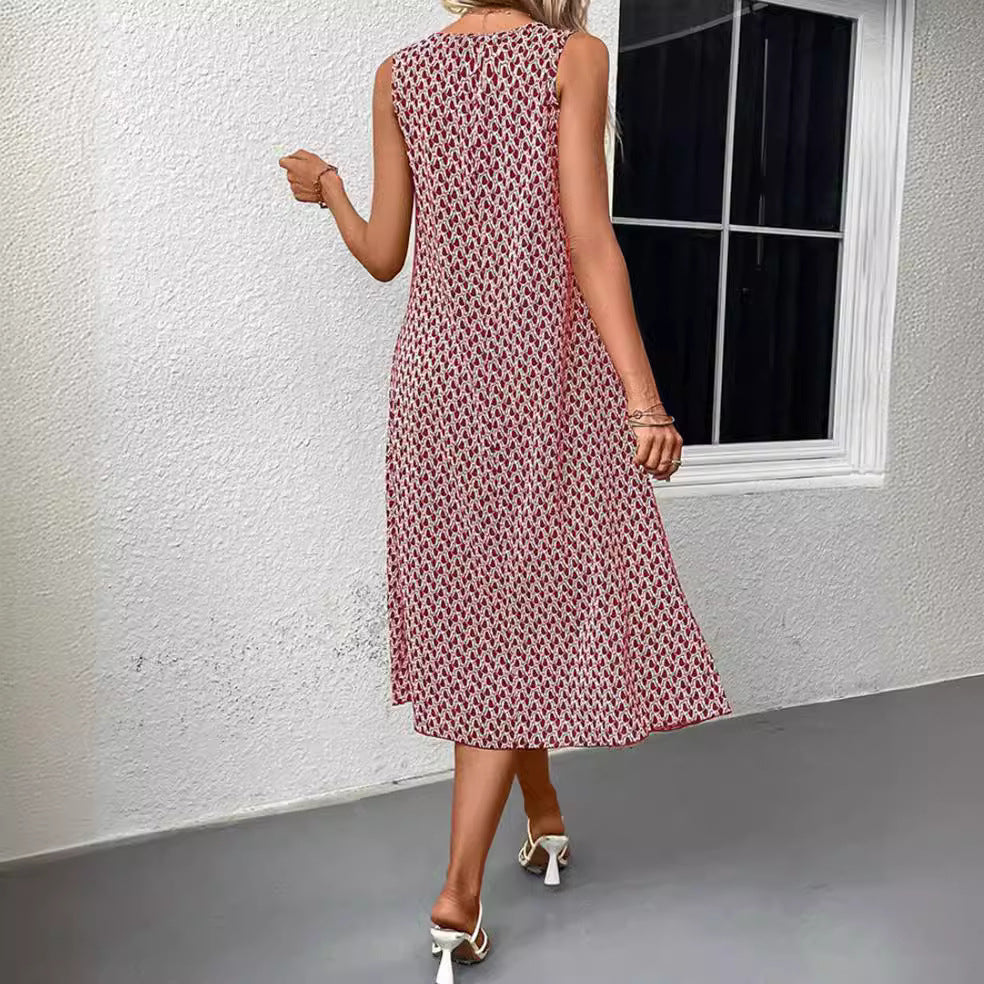 Damen lässiges Midi-Kleid mit asymmetrischem Schnitt und raffinierten Akzenten R&B