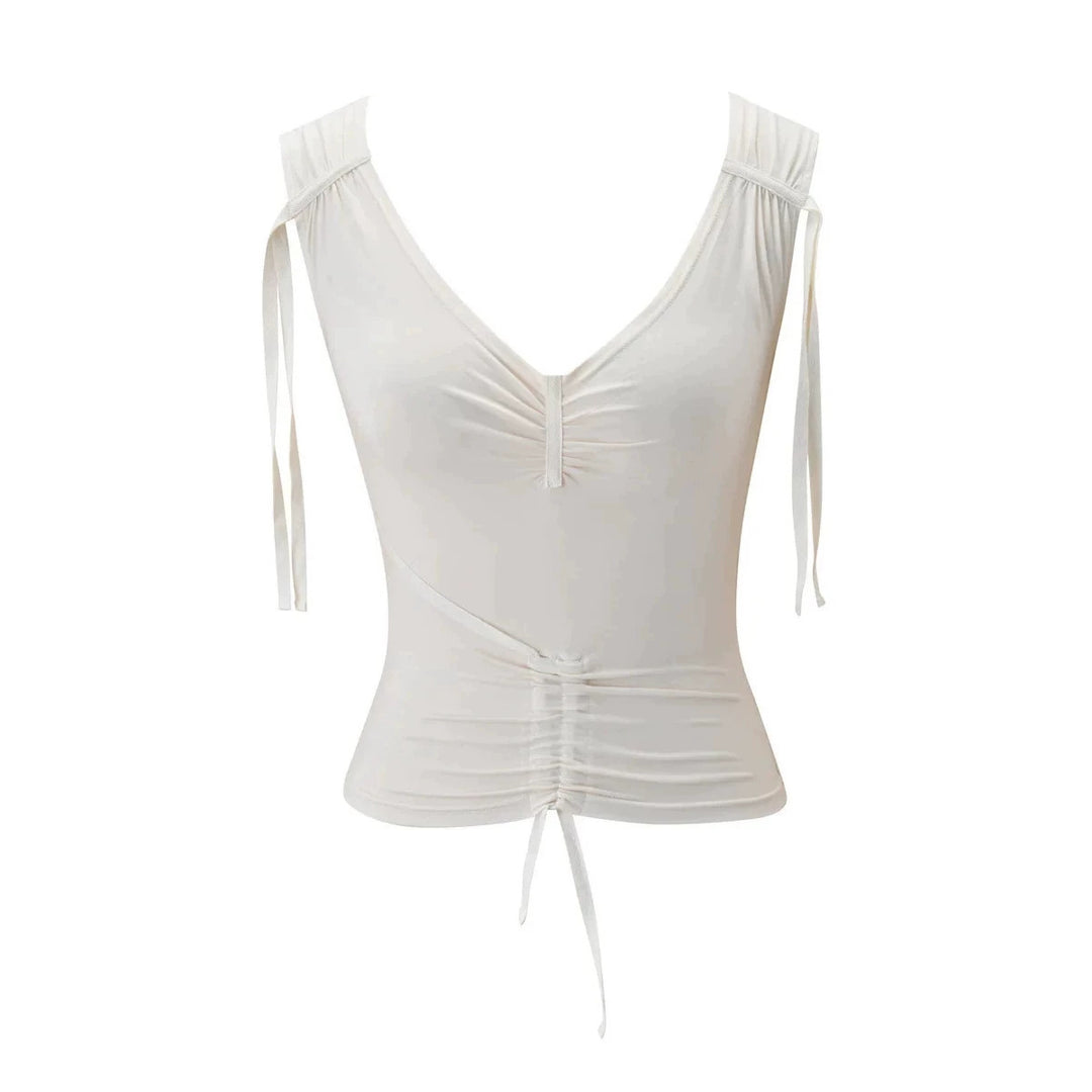 Damen Elegantes Wickel-Top mit Rüschendetails R&B
