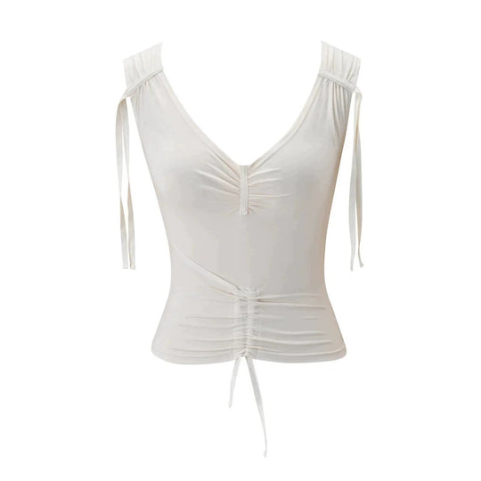Damen Elegantes Wickel-Top mit Rüschendetails R&B