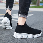Damen Sportliche und atmungsaktive Slip-On Sneakers mit rutschfester Sohle