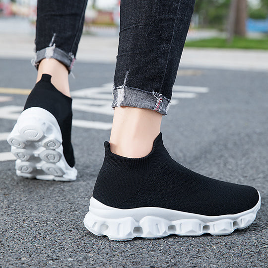 Damen High-Top Strick-Sneaker mit luftiger Sohle R&B
