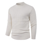 Herren Strukturpullover mit hochgeschlossenem Kragen und modischem Design R&B