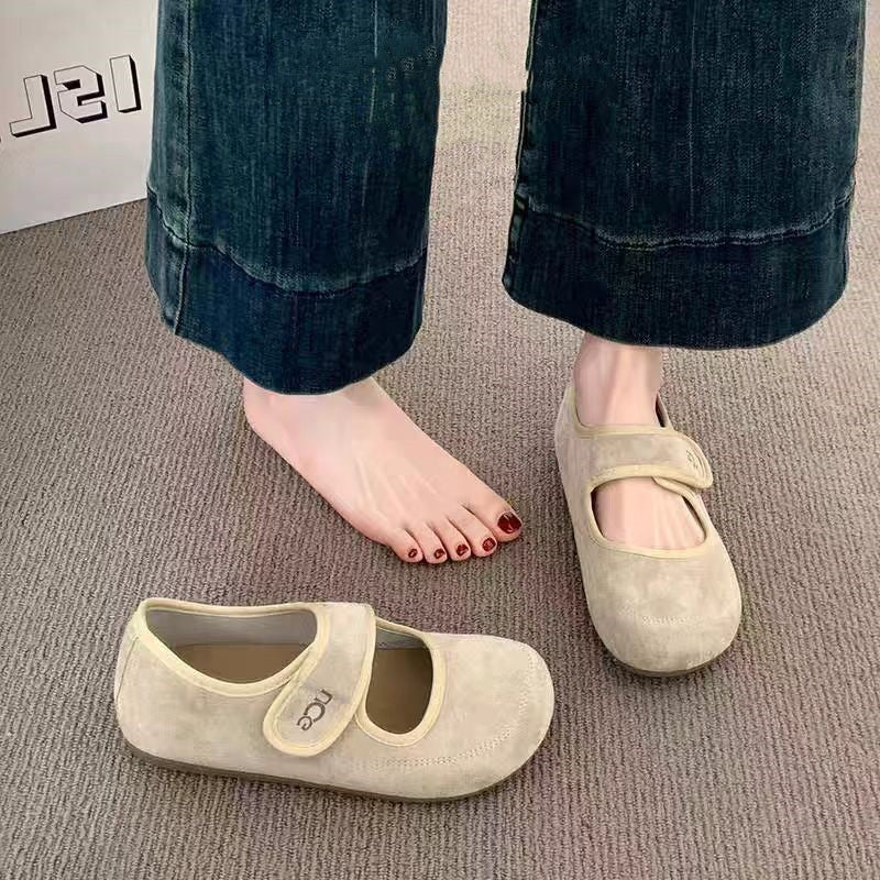 Damen Bequeme Mokassins mit verstellbarem Riemen und weichem Innenfutter R&B