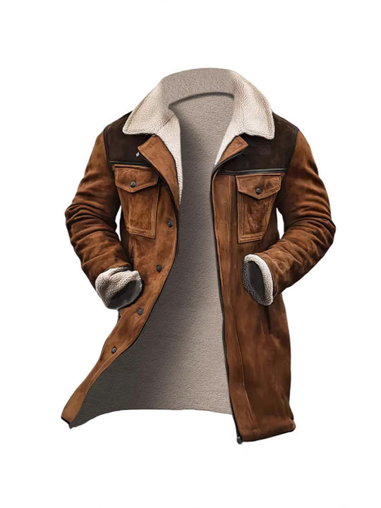 Herren erstklassige Jacke mit Teddyfutter R&B