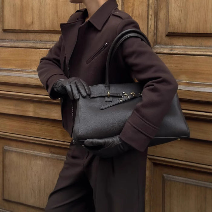 Damen modische cropped Jacke im minimalistischen Stil mit Taschen R&B