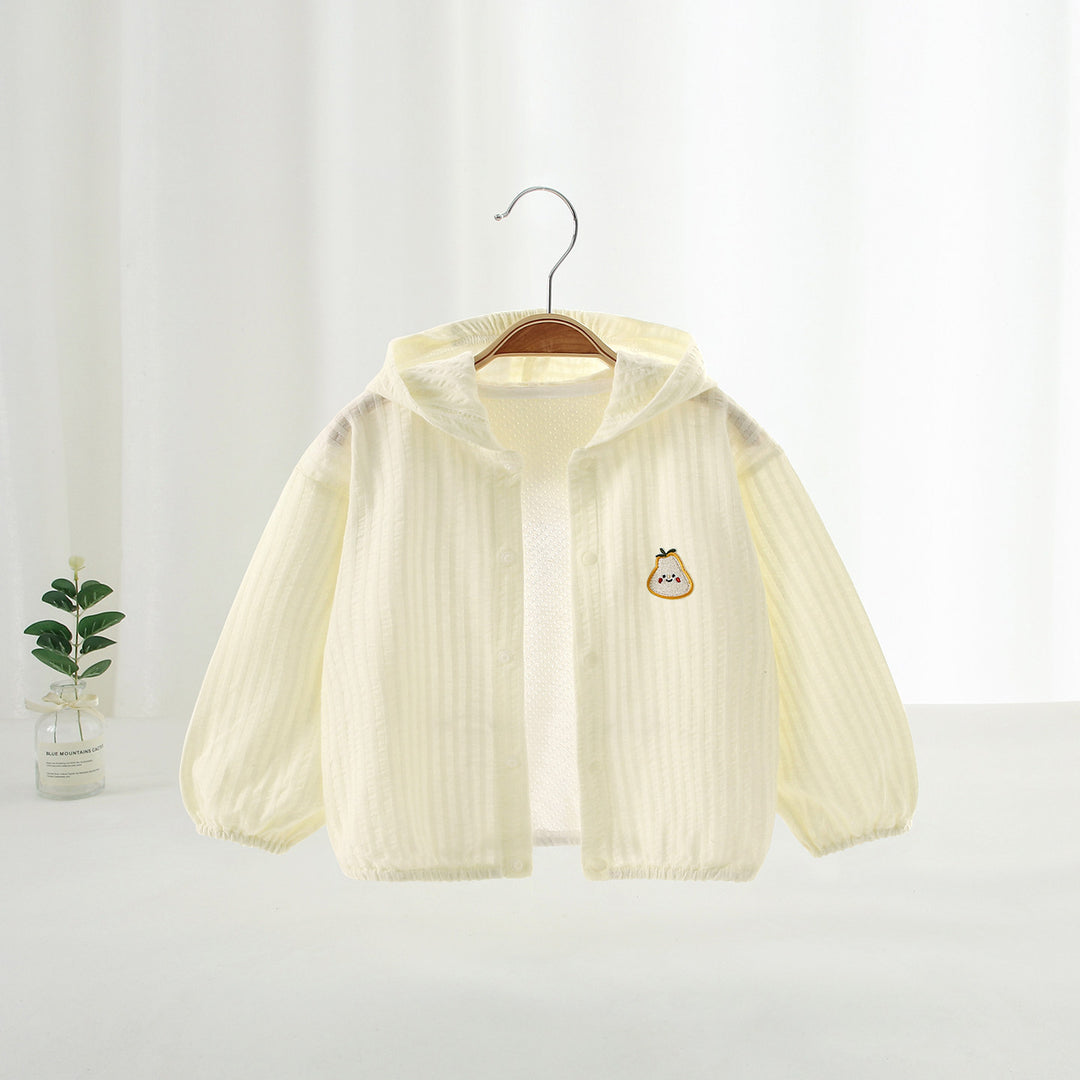 Unisex nan leichte Kapuzen-Windjacke für Kinder mit elastischem Saum und Reißverschluss R&B