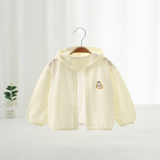 Unisex nan leichte Kapuzen-Windjacke für Kinder mit elastischem Saum und Reißverschluss R&B