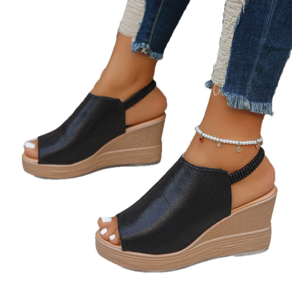 Damen Keil-Sandalen