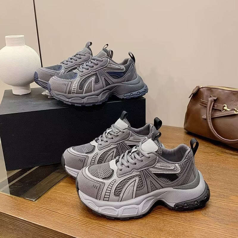 Damen Sportliche Atmungsaktive Sneakers mit gepolsterter Sohle und rutschfester Außensohle R&B