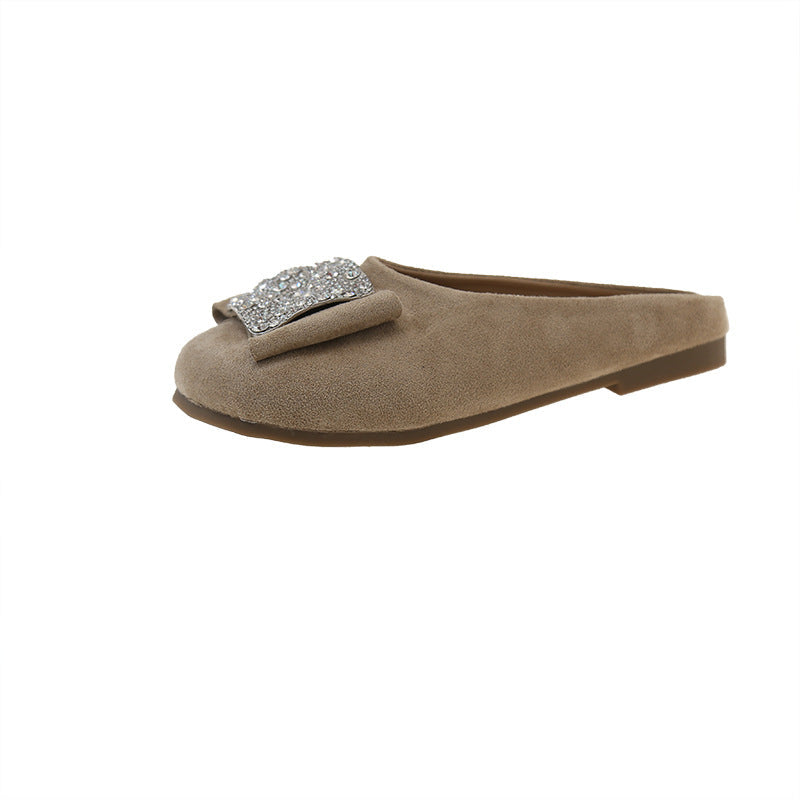 Damen Bequeme Hausschuhe mit funkelndem Schmuckdetail R&B