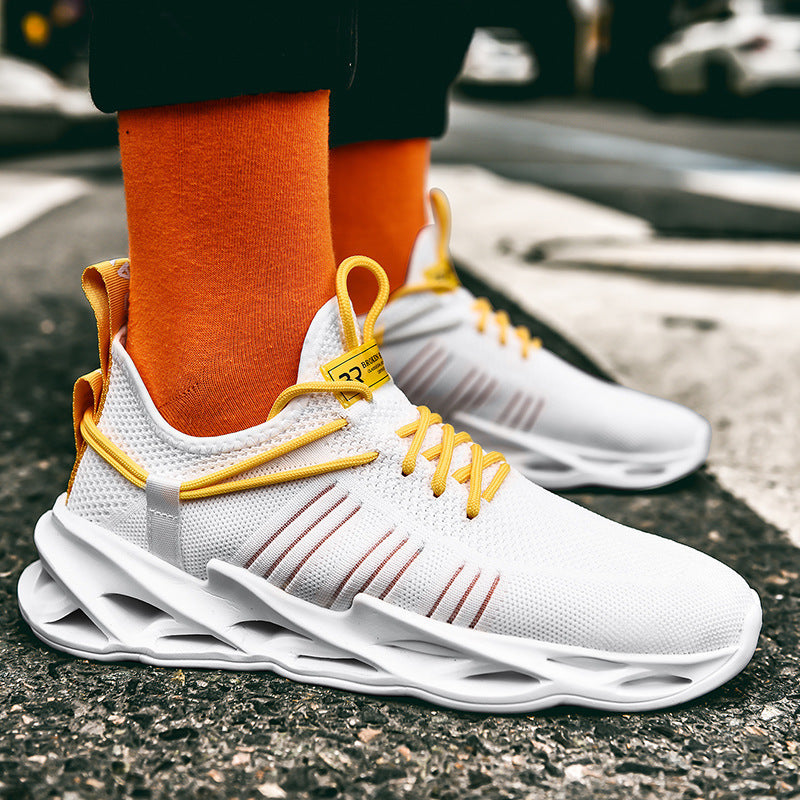 Damen Leistungsstarke Laufsneakers mit atmungsaktivem Mesh-Obermaterial und innovativem Dämpfungssystem R&B