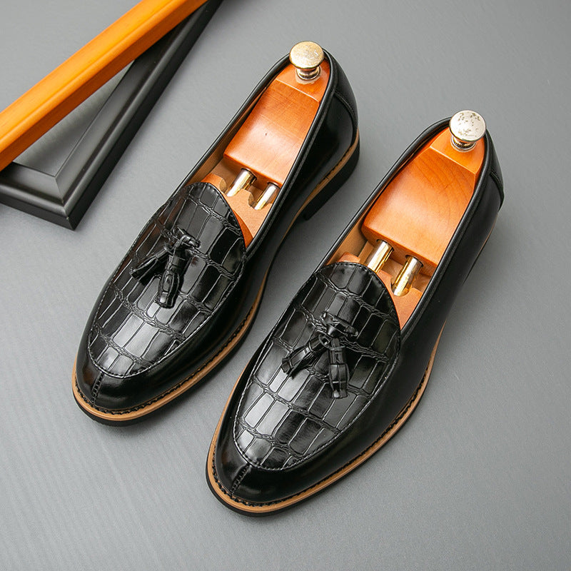 Damen Elegante Mokassins mit modischem Lederdesign und Quasten-Detail R&B