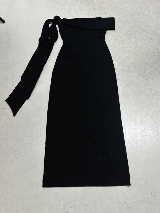 Damen Off-Shoulder Maxikleid mit eleganter Schleifenverzierung R&B