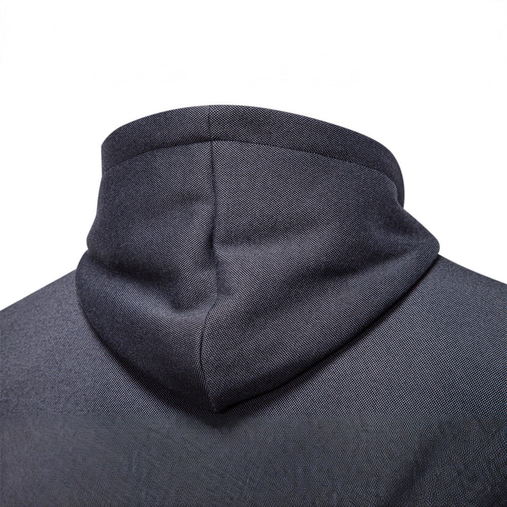 Herren funktionale Sweatjacke mit praktischer Kapuze und modernem Reißverschluss