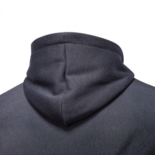 Herren funktionale Sweatjacke mit praktischer Kapuze und modernem Reißverschluss R&B
