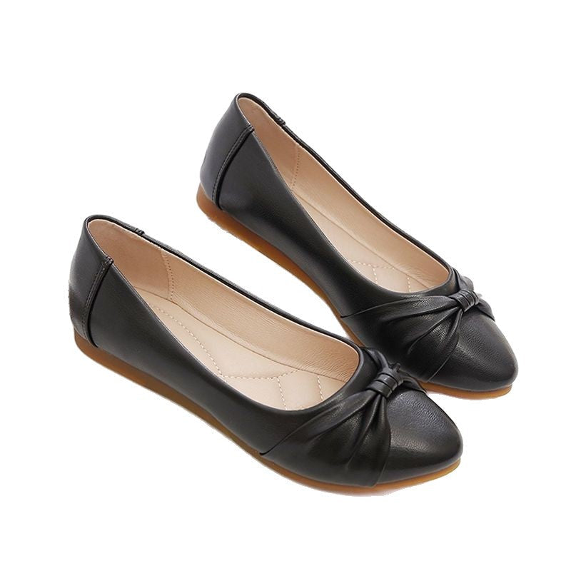 Damen Elegante Ballerinas mit modischem Knoten und weichem Innenfutter