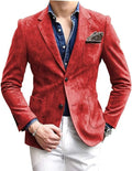 Herren eleganter Samtblazer mit modernem Schnitt und edlen Details