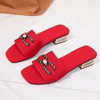 Damen Modische Sandalen mit funkelnden Details R&B
