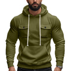 Herren Kapuzenpullover mit praktischen Pattentaschen und modernem Design R&B