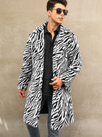 Herren Modischer und bequemer ZR&Bra-Fellmantel R&B