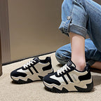 Damen modische Sneakers mit atmungsaktivem Mesh-Obermaterial und dämpfender Laufsohle R&B
