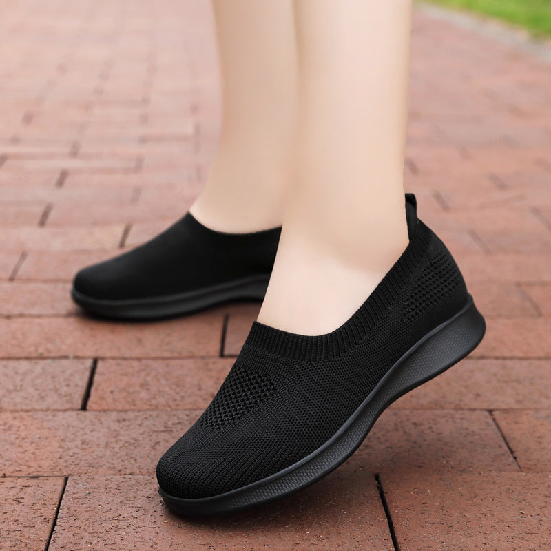 Damen nan nahtloser Slip-On Komfortschuh mit elastischem Maschenobermaterial und federleichter EVA-Laufsohle R&B
