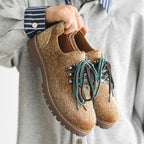 Damen Modische Schnürschuhe mit rutschfester Sohle und stabiler Bauweise