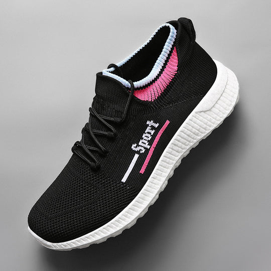 Damen Sportliche Kompressionssneaker mit elastischem Obermaterial R&B