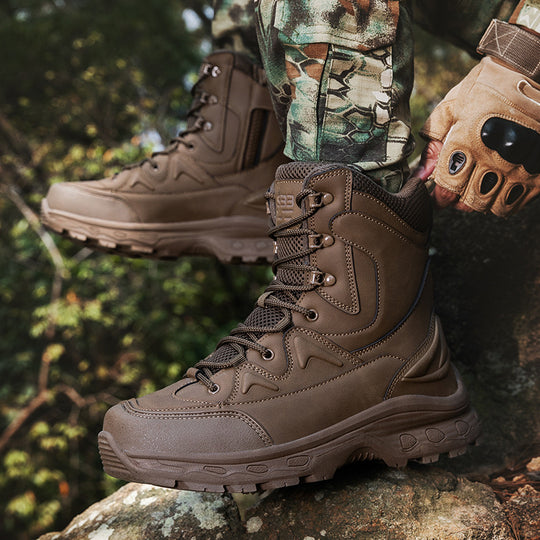 Herren modische Outdoor-Boots mit hohem Knöchelschutz und rutschfester Sohle R&B
