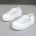 Damen Plateau Sneakers mit atmungsaktiver Mesh-Oberfläche und rutschfester Sohle R&B