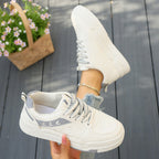 Damen Modische Sneaker mit atmungsaktiver Oberflächenstruktur und flexibler Sohle R&B