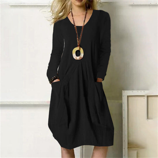 R&B | Lockere Baumwoll-kleid Mit Taschen