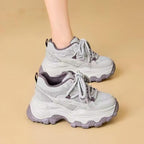 Damen Sportliche Sneakers mit auffälliger Dämpfung und glitzernden Akzenten