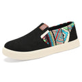Damen Gemütliche Slip-On Sneakers mit buntem Muster und elastischem Einsatz
