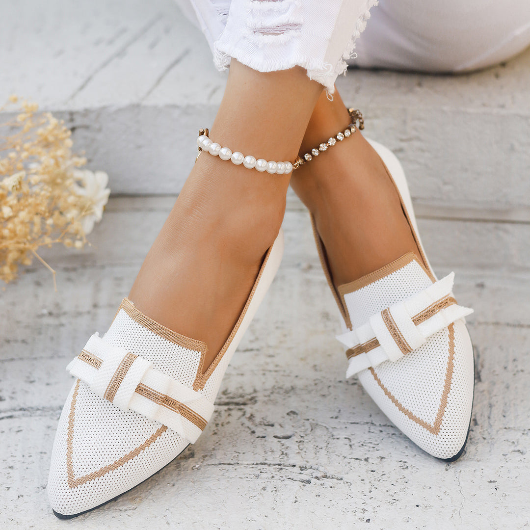 Damen Ballerinas mit eleganter Schleifenapplikation und atmungsaktivem Obermaterial R&B