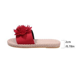 Damen Bequeme Pantoletten mit floralem Dekor R&B