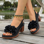 Damen Elegante und komfortable Slingback-Sandaletten R&B