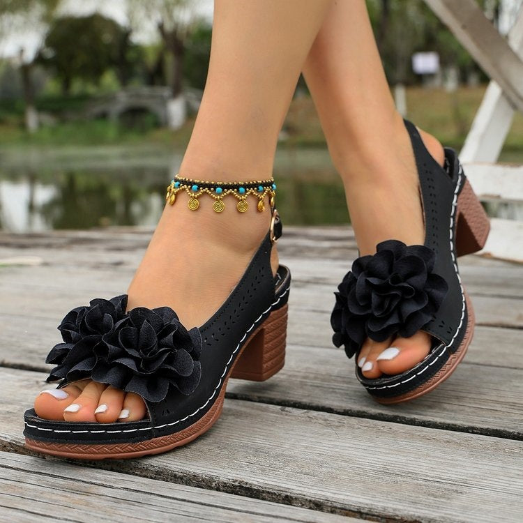 Damen Elegante und komfortable Slingback-Sandaletten R&B