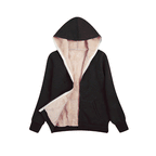 Damen kuschelige Fleecejacke mit Kapuze und Taschen R&B