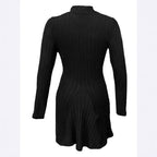Damen Strickkleid mit eleganter Passform und langen Ärmeln R&B
